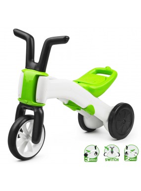 Первый беговел-велобег для самых маленьких Chillafish Bunzi (для детей от 1-1,5 года) (лайм)