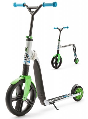 Самокат-беговел трансформер Scoot&Ride Highway Gangster 2 в 1 (бело-зелено-синий) Самокат-беговел трансформер Scoot&Ride Highway Gangster 2 в 1 (бело-зелено-синий)