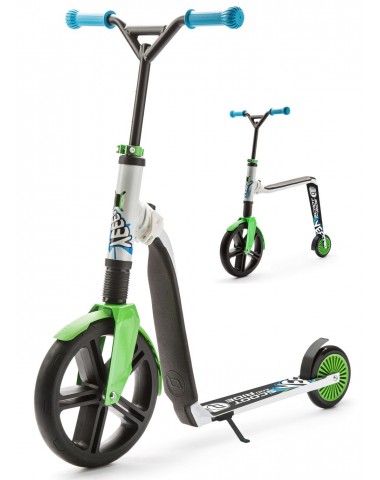 Самокат-беговел трансформер Scoot&Ride Highway Gangster 2 в 1 (бело-зелено-синий)