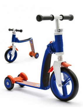 Трехколесный самокат-беговел (трансформер) Scoot&Ride Highway Baby Plus (сине-оранжевый) Трехколесный самокат-беговел (трансформер) Scoot&Ride Highway Baby Plus (сине-оранжевый)