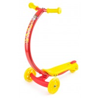 Самокат с изогнутой ручкой и светящимися колесами Zycom Zipster (Зайком Зипстер) (котята) трехколесный / кикборд