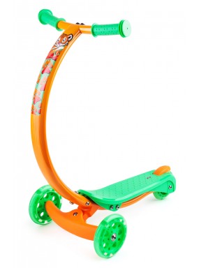 Самокат с изогнутой ручкой и светящимися колесами Zycom Zipster (Зайком Зипстер) (тигренок) Самокат с изогнутой ручкой и светящимися колесами Zycom Zipster (Зайком Зипстер) (тигренок)