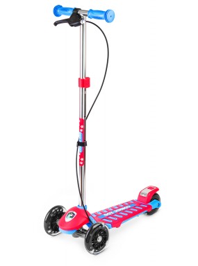 Трехколесный самокат Small Rider Galaxy (светящиеся колеса и ручной тормоз) (CZ) (сине-красный)