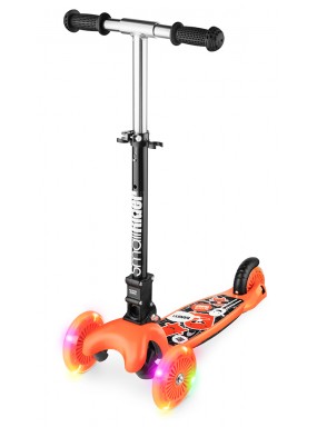 Трехколесный самокат со складной ручкой и 3 светящимися колесами Small Rider Randy Flash (оранжевый глянец) Трехколесный самокат со складной ручкой и 3 светящимися колесами Small Rider Randy Flash (оранжевый глянец)