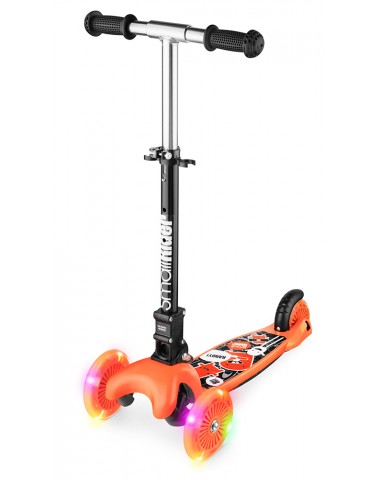 Трехколесный самокат со складной ручкой и 3 светящимися колесами Small Rider Randy Flash (оранжевый глянец) Трехколесный самокат со складной ручкой и 3 светящимися колесами Small Rider Randy Flash (оранжевый глянец)