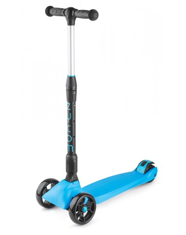 Трехколесный самокат со складной ручкой Zycom Zinger Maxi XL (Зайком Зингер) (черно-голубой)