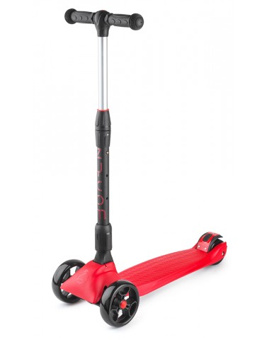 Трехколесный самокат со складной ручкой Zycom Zinger Maxi XL (Зайком Зингер) (черно-красный)