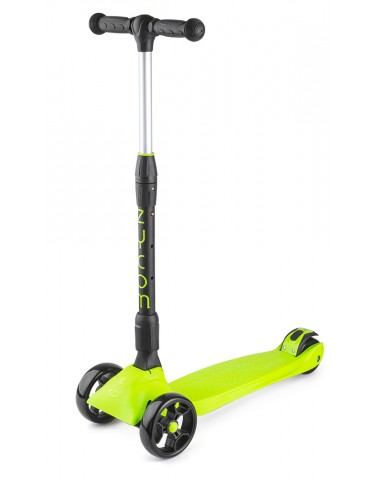Трехколесный самокат со складной ручкой Zycom Zinger Maxi XL (Зайком Зингер) (черный лайм)