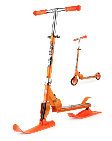 Самокат-снегокат с лыжами и колесами Small Rider Combo Runner 145 (оранжевый)