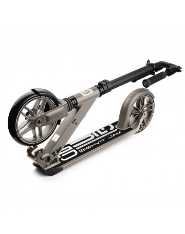 Элитный самокат с большими колесами и амортизатором Biskvit Jam Super-Premium 1 (титан)