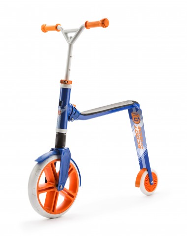 Самокат-беговел трансформер Scoot&Ride Highway Gangster 2 в 1 (бело-голубой-оранжевый)