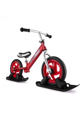 Combo Drift - Беговел из алюминия с лыжами и колесами Small Rider Foot Racer EVA (красный)