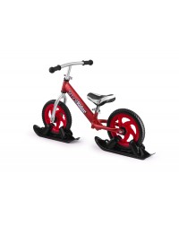 Combo Drift - Беговел из алюминия с лыжами и колесами Small Rider Foot Racer EVA (красный)