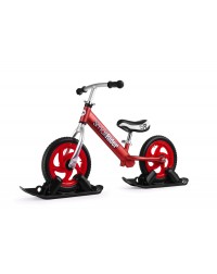 Combo Drift - Беговел из алюминия с лыжами и колесами Small Rider Foot Racer EVA (красный)