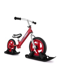 Combo Drift - Беговел из алюминия с лыжами и колесами Small Rider Foot Racer EVA (красный)