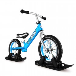 Combo Drift - Беговел из алюминия с лыжами и колесами Small Rider Foot Racer AIR (синий)