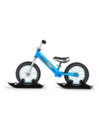 Combo Drift - Беговел из алюминия с лыжами и колесами Small Rider Foot Racer AIR (синий)