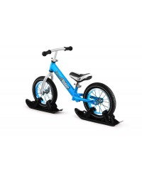 Combo Drift - Беговел из алюминия с лыжами и колесами Small Rider Foot Racer AIR (синий)