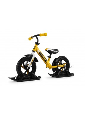 Combo Drift - Беговел из алюминия с лыжами и колесами Small Rider Roadster 2 EVA (желтый)