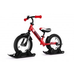 Combo Drift - Беговел из алюминия с лыжами и колесами Small Rider Roadster 2 AIR (красный)