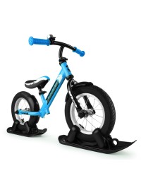Combo Drift - Беговел из алюминия с лыжами и колесами Small Rider Roadster 2 AIR (синий)