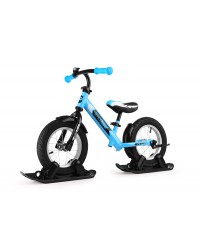 Combo Drift - Беговел из алюминия с лыжами и колесами Small Rider Roadster 2 AIR (синий)