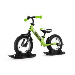 Combo Drift - Беговел из алюминия с лыжами и колесами Small Rider Roadster 2 AIR (зеленый)