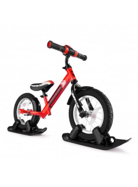 Combo Drift - Беговел из алюминия с лыжами и колесами Small Rider Roadster 2 AIR PLUS (NB) (красный)