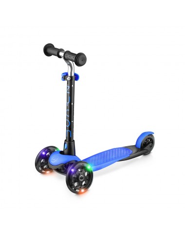 Трехколесный самокат со светящимися колесами Zycom Zing LUW (сине-черный)