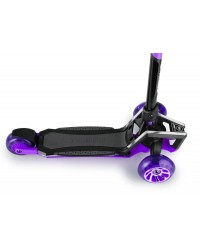 Самокат с ревом мотора, свет.колесами, свет.платформой Small Rider Premium Pro 2 (фиолетовый)