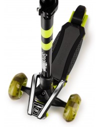 Самокат с ревом мотора, свет.колесами, свет.платформой Small Rider Premium Pro 2 (лайм)