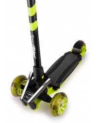 Самокат с ревом мотора, свет.колесами, свет.платформой Small Rider Premium Pro 2 (лайм)