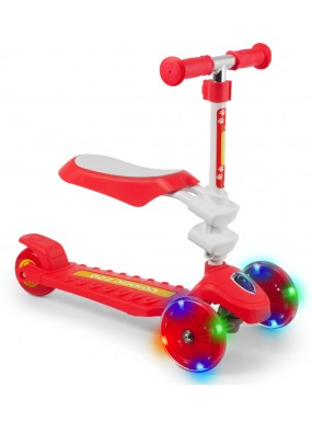 Трехколесный самокат с сиденьем Small Rider Galaxy Seat Flash (красный)