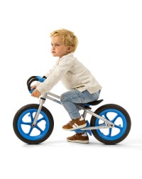Детский беговел с тормозом Chillafish Fixie (разработка Бельгия) (синий)