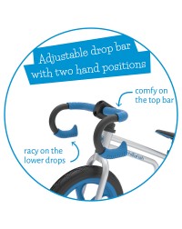 Детский беговел с тормозом Chillafish Fixie (разработка Бельгия) (синий)