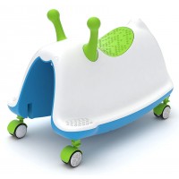 Детский беговел-каталка-качалка-ходунки Chillafish Trackie (разработка Бельгия) (лайм)