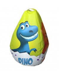 Мешок-рюкзак-подушка, спинка для тюбингов ST4, Small Rider Bags Динозаврики (желтый)