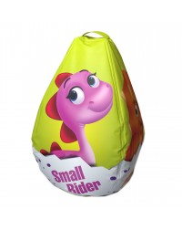 Мешок-рюкзак-подушка, спинка для тюбингов ST4, Small Rider Bags Динозаврики (желтый)