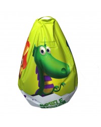 Мешок-рюкзак-подушка, спинка для тюбингов ST4, Small Rider Bags Динозаврики (желтый)