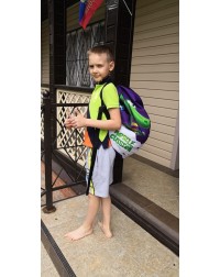 Мешок-рюкзак-подушка, спинка для тюбингов ST4, Small Rider Bags Динозаврики (оранжевый) Мешок-рюкзак-подушка, спинка для тюбингов ST4, Small Rider Bags Динозаврики (оранжевый)