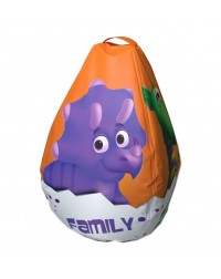 Мешок-рюкзак-подушка, спинка для тюбингов ST4, Small Rider Bags Динозаврики (оранжевый) Мешок-рюкзак-подушка, спинка для тюбингов ST4, Small Rider Bags Динозаврики (оранжевый)