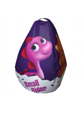 Мешок-рюкзак-подушка, спинка для тюбингов ST4, Small Rider Bags Динозаврики (фиолетовый)