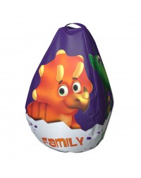 Мешок-рюкзак-подушка, спинка для тюбингов ST4, Small Rider Bags Динозаврики (фиолетовый)