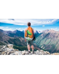 Мешок-рюкзак-подушка, спинка для тюбингов ST4, Small Rider Bags Динозаврики (голубой)