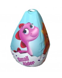 Мешок-рюкзак-подушка, спинка для тюбингов ST4, Small Rider Bags Динозаврики (голубой)