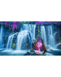 Мешок-рюкзак-подушка, спинка для тюбингов ST4, Small Rider Bags Динозаврики (голубой)