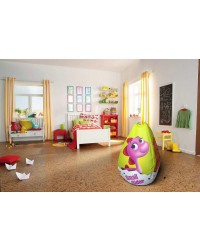 Мешок-рюкзак-подушка, спинка для тюбингов ST4, Small Rider Bags Динозаврики (голубой)