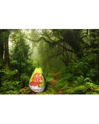 Мешок-рюкзак-подушка, спинка для тюбингов ST4, Small Rider Bags Динозаврики (голубой)