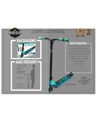 Трюковый самокат MGP (Madd Gear) Carver Extereme Neo Liquid (аква металлик) Трюковый самокат MGP (Madd Gear) Carver Extereme Neo Liquid (аква металлик)