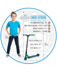 Трюковый самокат MGP (Madd Gear) Carver Extereme Neo Liquid (аква металлик) Трюковый самокат MGP (Madd Gear) Carver Extereme Neo Liquid (аква металлик)